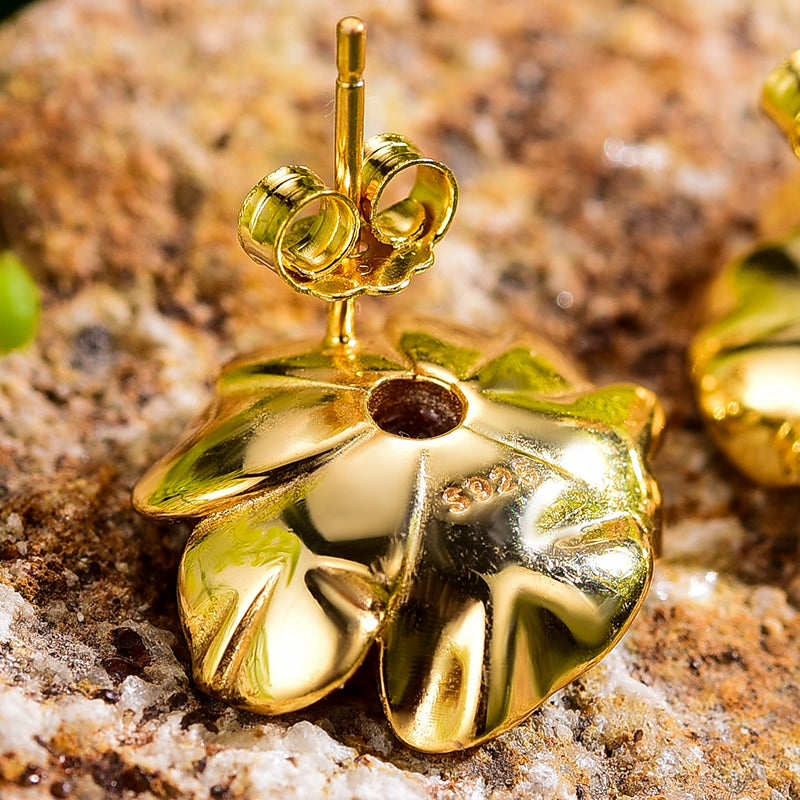 Silver Anemone Studs | Anemone Flower Studs | Parure by Asma