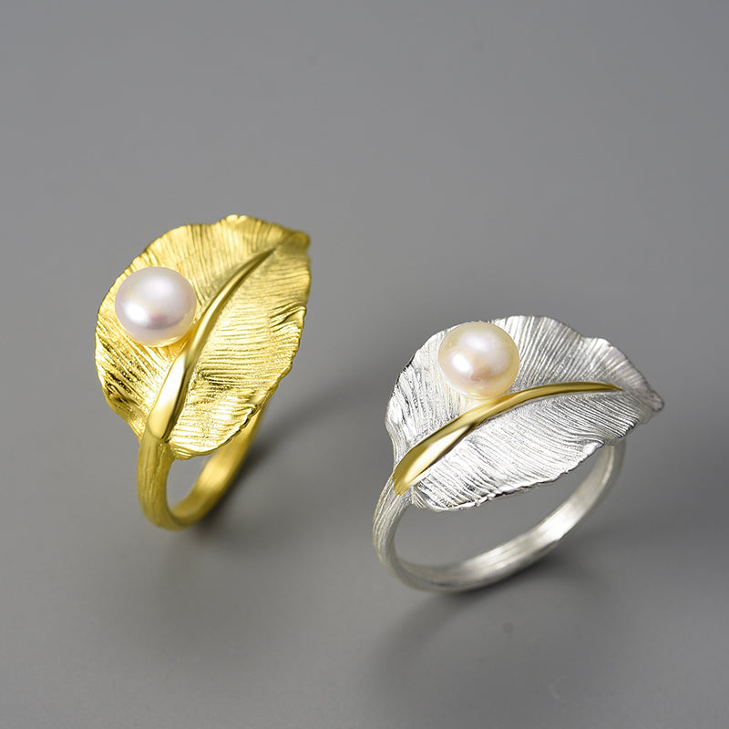 Fresh Water Pearl Leaf Ring.jpg