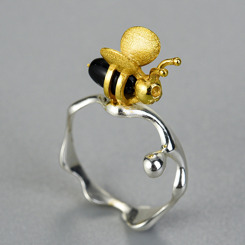 Honey & Bee Agate Ring.jpg