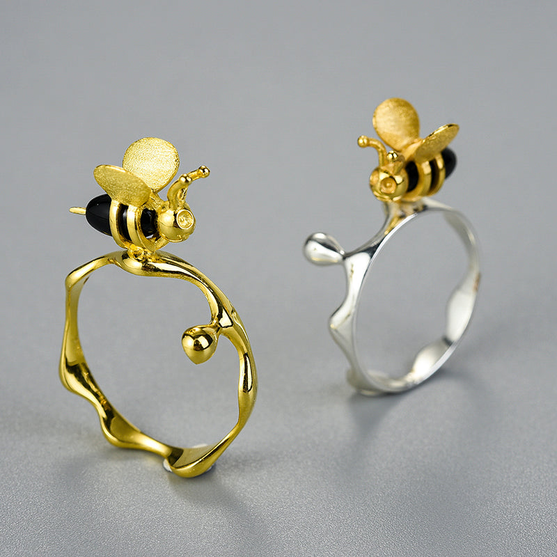 Honey & Bee Agate Ring.jpg