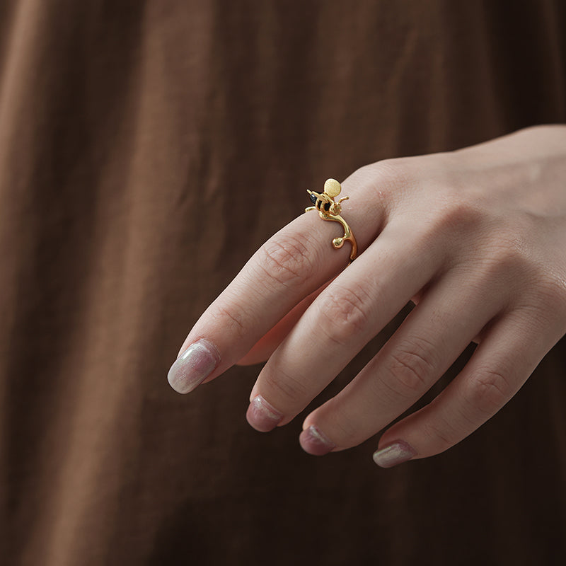 Honey & Bee Agate Ring.jpg