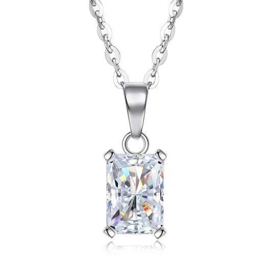 Radiance Rectangular Moissanite Pendant