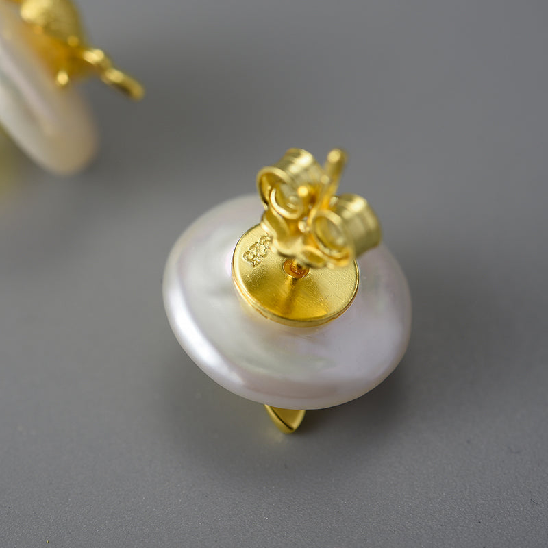 Pearl Studs Earrings | Freshwater Pearl Studs | Parure by Asma
