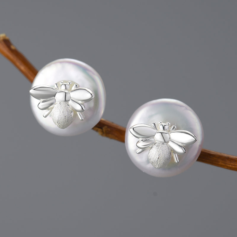 Pearl Studs Earrings | Freshwater Pearl Studs | Parure by Asma