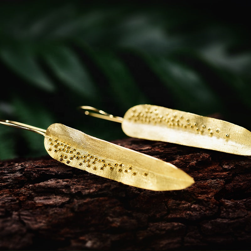Willow Leaf Dangle Earrings | Parure by Asma