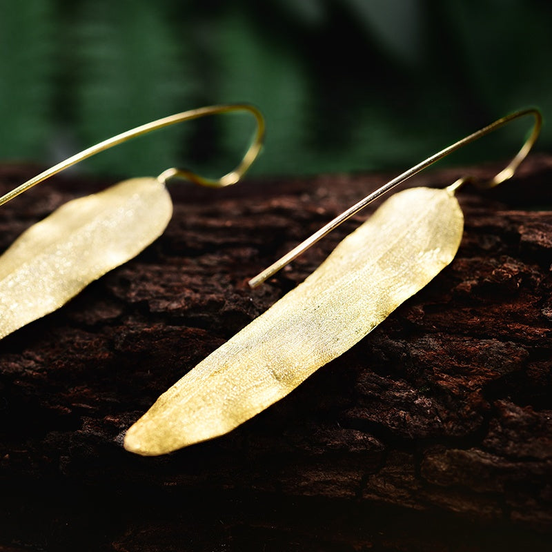 Willow Leaf Dangle Earrings | Parure by Asma