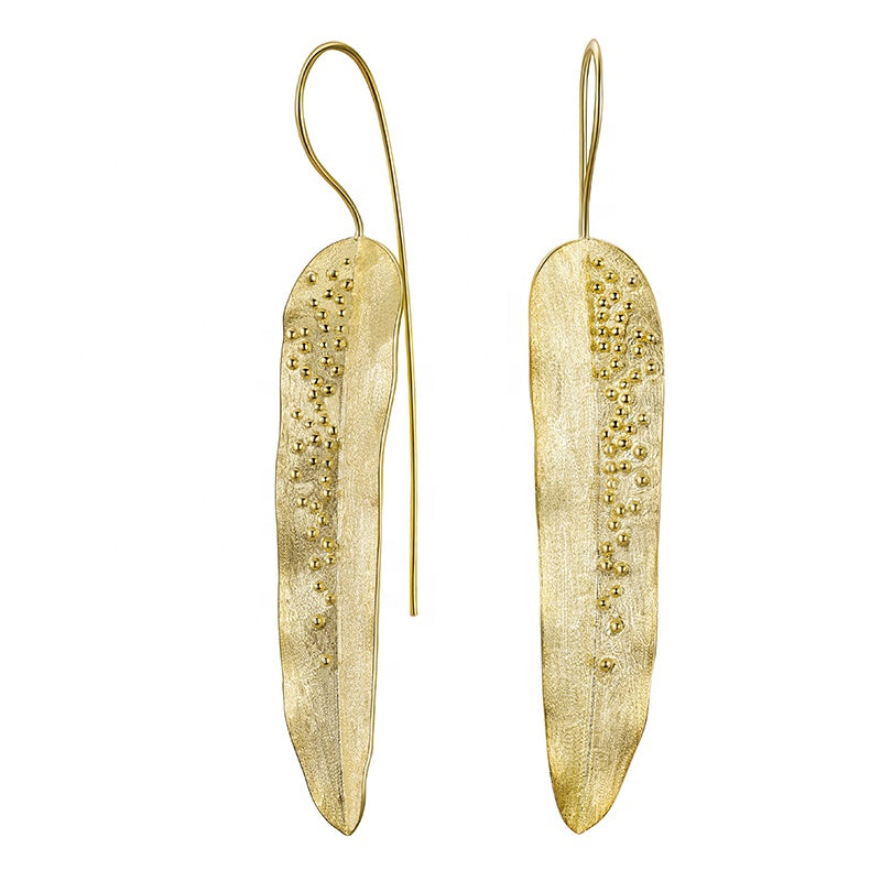 Willow Leaf Dangle Earrings | Parure by Asma