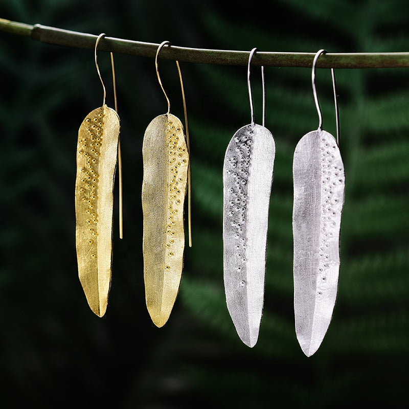 Willow Leaf Dangle Earrings | Parure by Asma