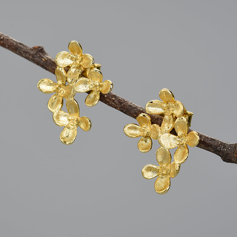 Cluster Studs Earrings | Daisy Cluster Studs | Parure by Asma