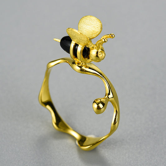 Honey & Bee Agate Ring.jpg