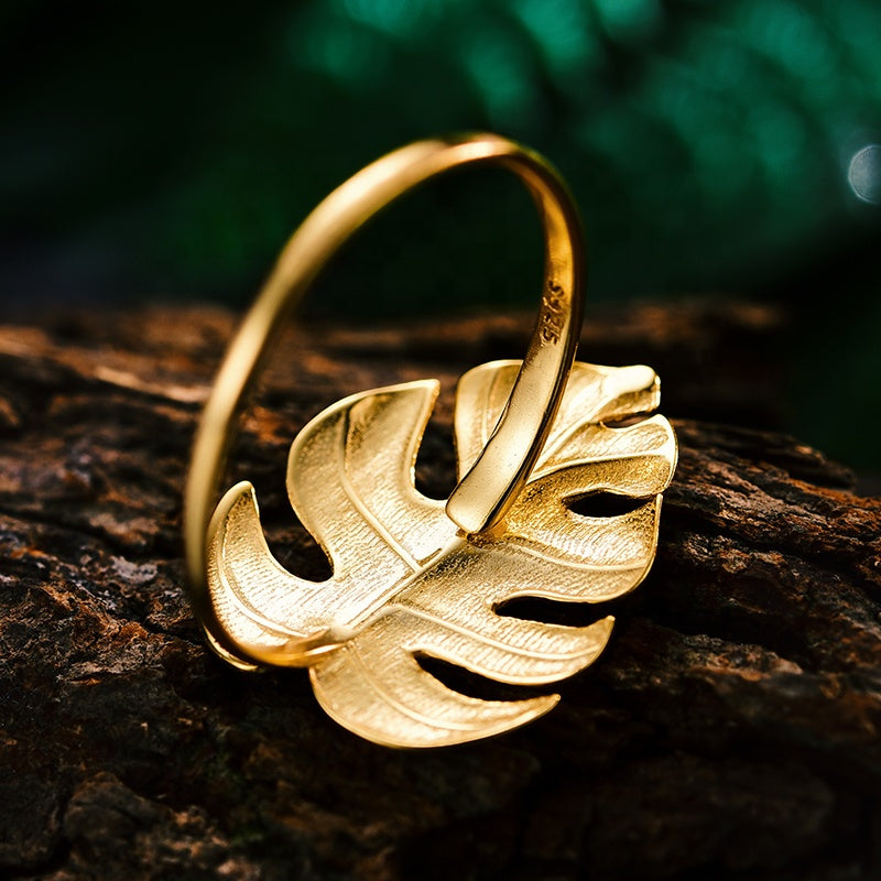 Monstera Leaf Statement Ring.jpg