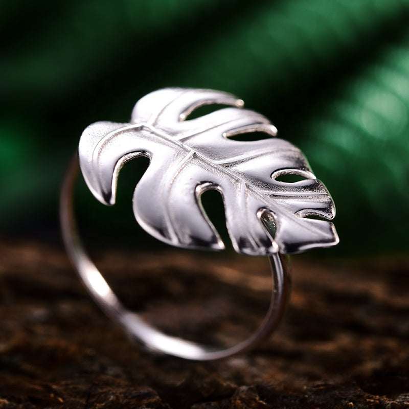 Monstera Leaf Statement Ring.jpg